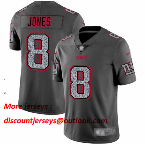 Giants #8 Daniel Jones Gray Static Men's Stitched Football Vapor Untouchable Limited Jersey Giants #8 Daniel Jones Gray Static Men's Stitched Football Vapor Untouchable Limited Jersey