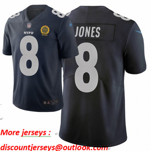 Giants #8 Daniel Jones Navy Men's Stitched Football Limited City Edition Jersey Giants #8 Daniel Jones Navy Men's Stitched Football Limited City Edition Jersey