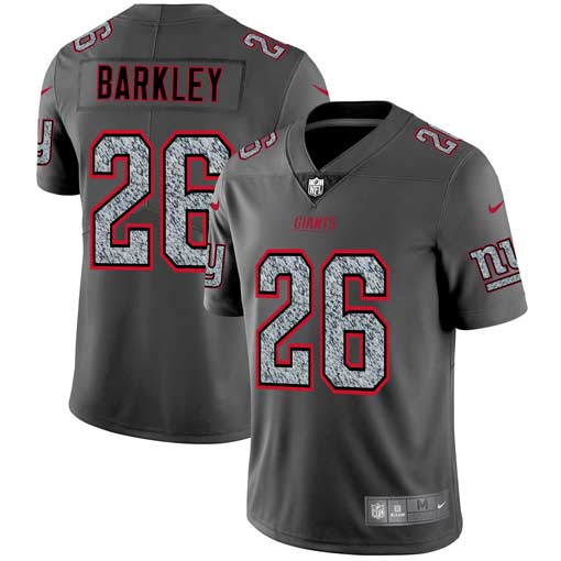 Nike Giants 26 Saquon Barkley Gray Camo Vapor Untouchable Limited Jersey Nike Giants 26 Saquon Barkley Gray Camo Vapor Untouchable Limited Jersey
