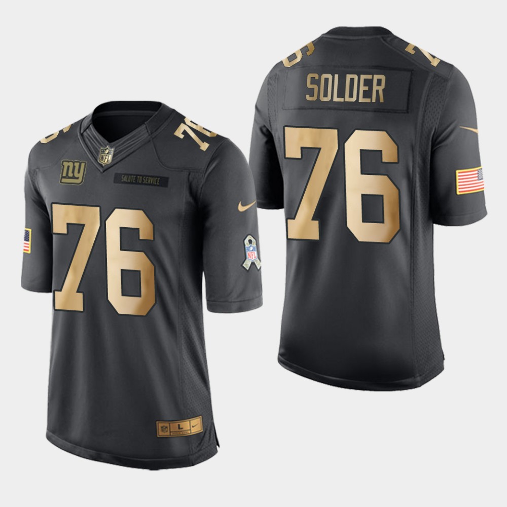 Nike Giants 76 Nate Solder Anthracite Gold Salute To Service Limited Jersey Nike Giants 76 Nate Solder Anthracite Gold Salute To Service Limited Jersey