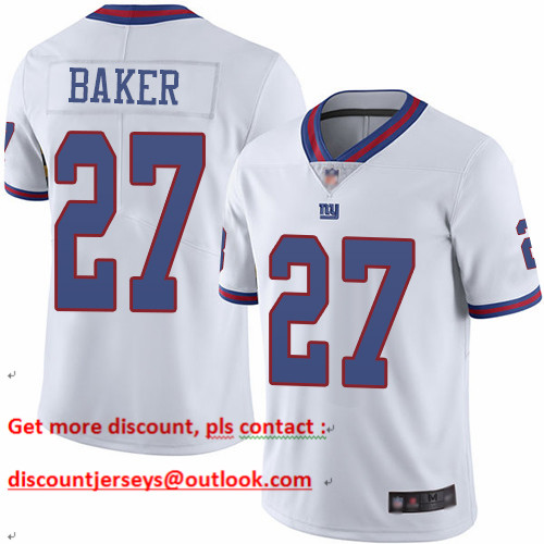 Giants #27 Deandre Baker White Men's Stitched Football Limited Rush Jersey Giants #27 Deandre Baker White Men's Stitched Football Limited Rush Jersey