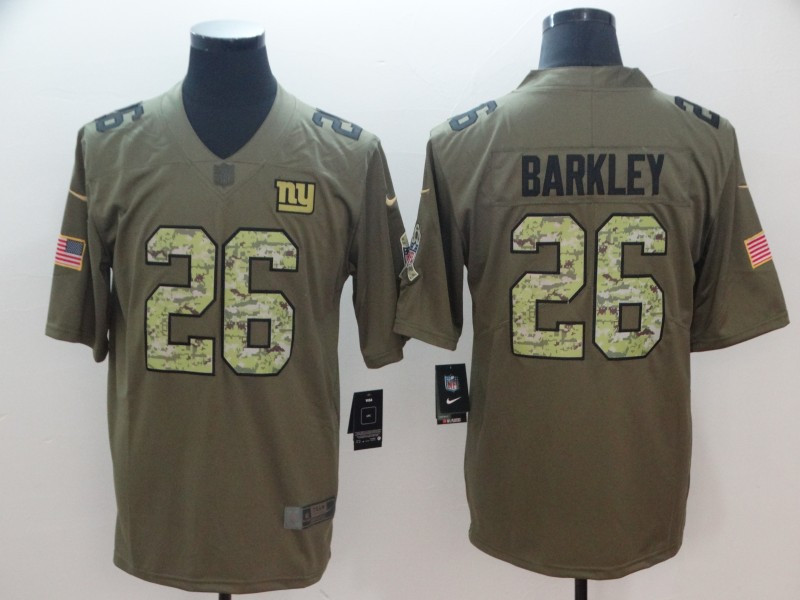Nike Giants 26 Saquon Barkley Olive Camo Salute To Service Limited Jersey Nike Giants 26 Saquon Barkley Olive Camo Salute To Service Limited Jersey