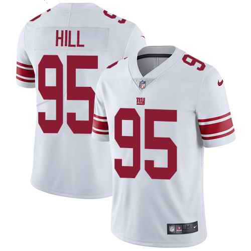 Nike New York Giants 95 B.J. Hill White Men's Stitched NFL Vapor Untouchable Limited Jersey Nike New York Giants 95 B.J. Hill White Men's Stitched NFL Vapor Untouchable Limited Jersey