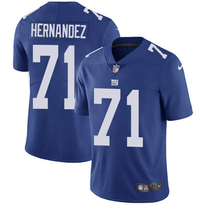 Nike Giants #71 Will Hernandez Royal Blue Team Color Men's Stitched NFL Vapor Untouchable Limited Jersey Nike Giants #71 Will Hernandez Royal Blue Team Color Men's Stitched NFL Vapor Untouchable Limited Jersey
