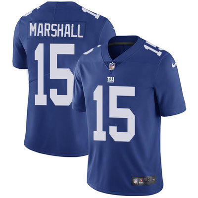 Nike Giants #15 Brandon Marshall Royal Blue Team Color Men's Stitched NFL Vapor Untouchable Limited Jersey Nike Giants #15 Brandon Marshall Royal Blue Team Color Men's Stitched NFL Vapor Untouchable Limited Jersey