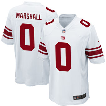 Men's New York Giants Brandon Marshall Nike White Game Jersey