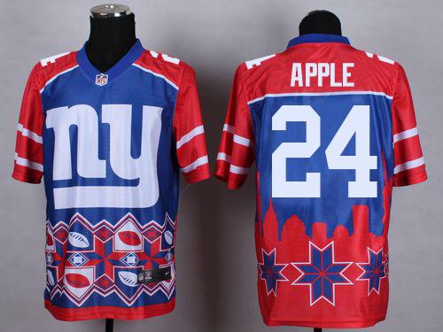 Nike Giants #24 Eli Apple Blue Men's Stitched NFL Elite Noble Fashion Jersey Nike Giants #24 Eli Apple Blue Men's Stitched NFL Elite Noble Fashion Jersey