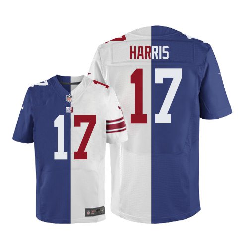 Nike Giants #17 Dwayne Harris Royal Blue White Men's Stitched NFL Elite Split Jersey Nike Giants #17 Dwayne Harris Royal Blue White Men's Stitched NFL Elite Split Jersey