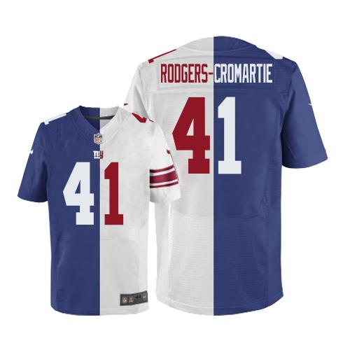 Nike Giants #41 Dominique Rodgers-Cromartie Royal Blue White Men's Stitched NFL Elite Split Jersey Nike Giants #41 Dominique Rodgers-Cromartie Royal Blue White Men's Stitched NFL Elite Split Jersey