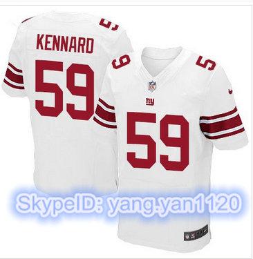 Nike New York Giants #59 Devon Kennard White Men's Stitched NFL Elite Jersey Nike New York Giants #59 Devon Kennard White Men's Stitched NFL Elite Jersey