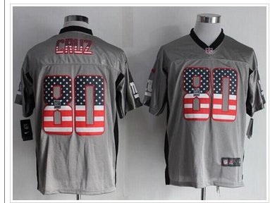 NEW New York Giants #80 Victor Cruz Grey NFL Elite USA Flag Fashion Jersey NEW New York Giants #80 Victor Cruz Grey NFL Elite USA Flag Fashion Jersey