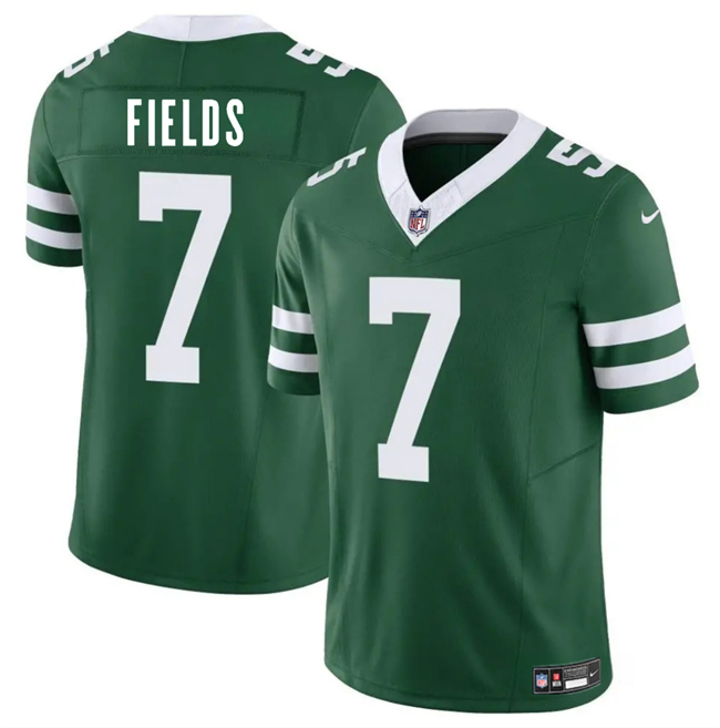 Men's New York Jets #7 Justin Fields Green 2025 F.U.S.E. Vapor Untouchable Limited Stitched Jersey Men's New York Jets #7 Justin Fields Green 2025 F.U.S.E. Vapor Untouchable Limited Stitched Jersey
