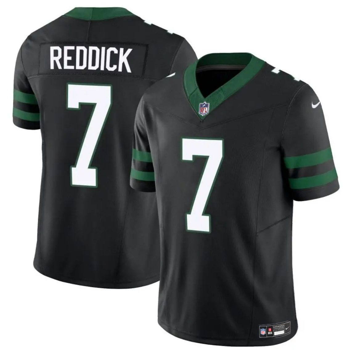 Men's New York Jets #7 Haason Reddick Black 2024 F.U.S.E Vapor Untouchable Limited Stitched Jersey Men's New York Jets #7 Haason Reddick Black 2024 F.U.S.E Vapor Untouchable Limited Stitched Jersey