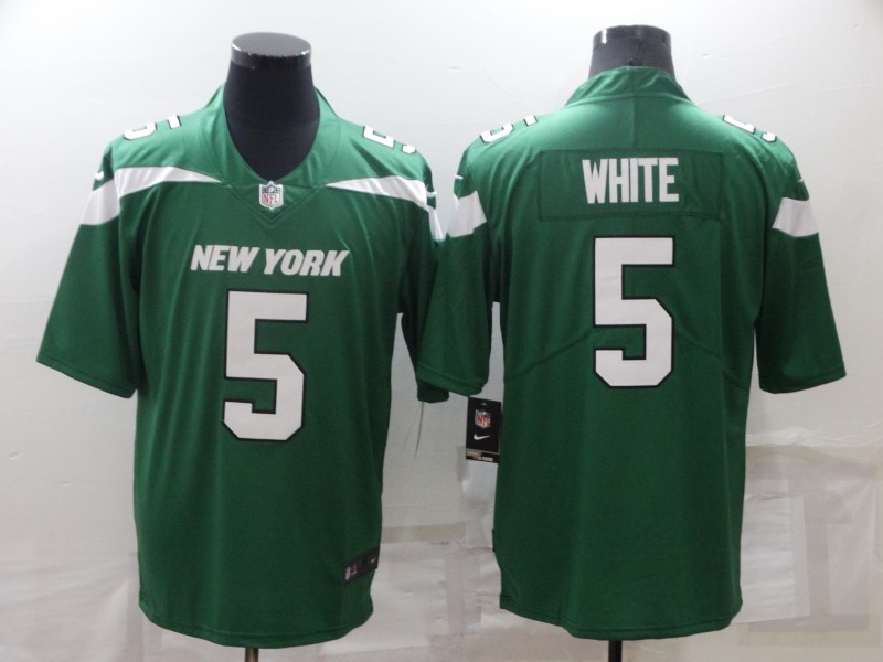 Men's New York Jets #5 Mike White Green Vapor Untouchable Limited Stitched Jersey Men's New York Jets #5 Mike White Green Vapor Untouchable Limited Stitched Jersey