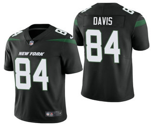 Men's New York Jets #84 Corey Davis Black 2021 Vapor Untouchable Stitched NFL Nike Limited Jersey Men's New York Jets #84 Corey Davis Black 2021 Vapor Untouchable Stitched NFL Nike Limited Jersey