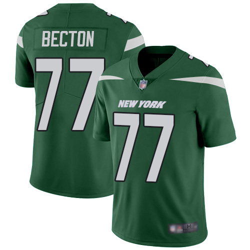 Nike Jets #77 Mekhi Becton Green Team Color Men's Stitched NFL Vapor Untouchable Limited Jersey Nike Jets #77 Mekhi Becton Green Team Color Men's Stitched NFL Vapor Untouchable Limited Jersey