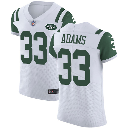 Nike Jets #33 Jamal Adams White Men's Stitched NFL Vapor Untouchable Elite Jersey Nike Jets #33 Jamal Adams White Men's Stitched NFL Vapor Untouchable Elite Jersey