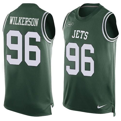 Nike Jets #96 Muhammad Wilkerson Green Team Color Men's Stitched NFL Limited Tank Top Jersey Nike Jets #96 Muhammad Wilkerson Green Team Color Men's Stitched NFL Limited Tank Top Jersey