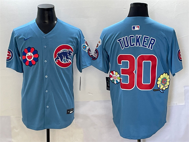 Men's Chicago Cubs #30 Kyle Tucker Blue 2025 Tokyo Series 2nd Alternate Limited Stitched Baseball Jersey Men's Chicago Cubs #30 Kyle Tucker Blue 2025 Tokyo Series 2nd Alternate Limited Stitched Baseball Jersey