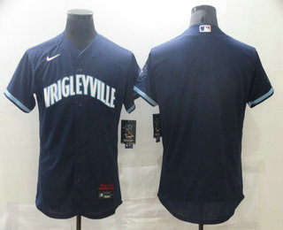 Men's Chicago Cubs Blank Navy Blue 2021 City Connect Stitched MLB Flex Base Nike Jersey Men's Chicago Cubs Blank Navy Blue 2021 City Connect Stitched MLB Flex Base Nike Jersey