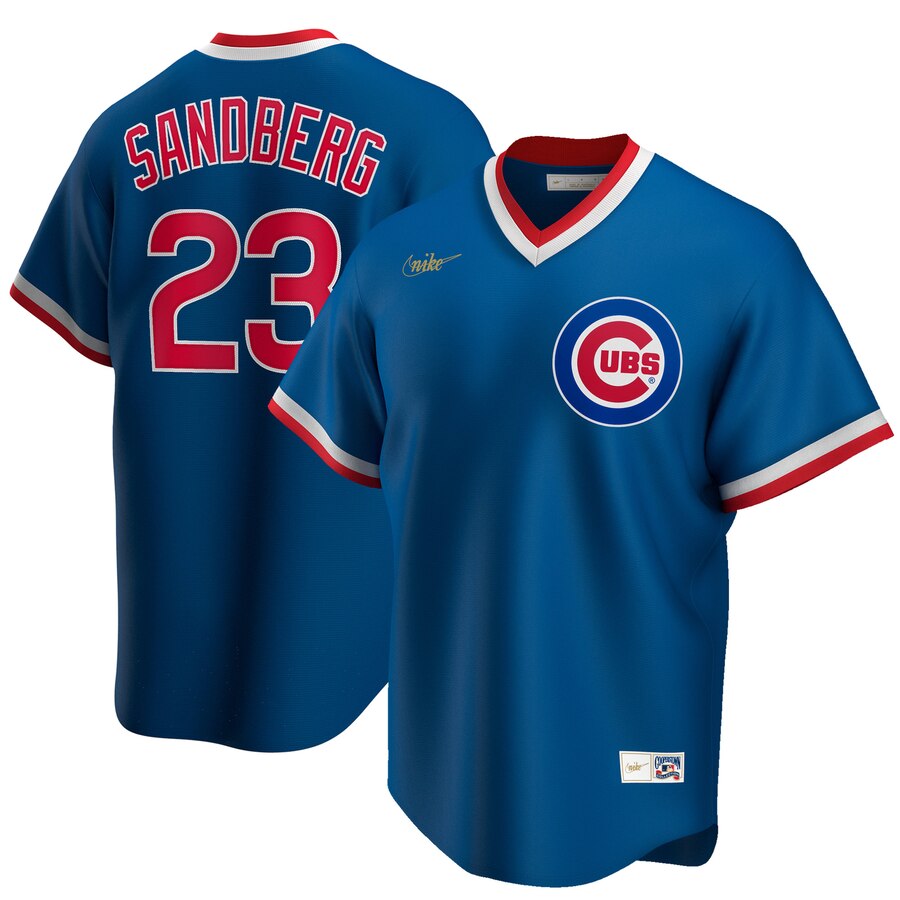 Chicago Cubs #23 Ryne Sandberg Nike Road Cooperstown Collection Player MLB Jersey Royal Chicago Cubs #23 Ryne Sandberg Nike Road Cooperstown Collection Player MLB Jersey Royal