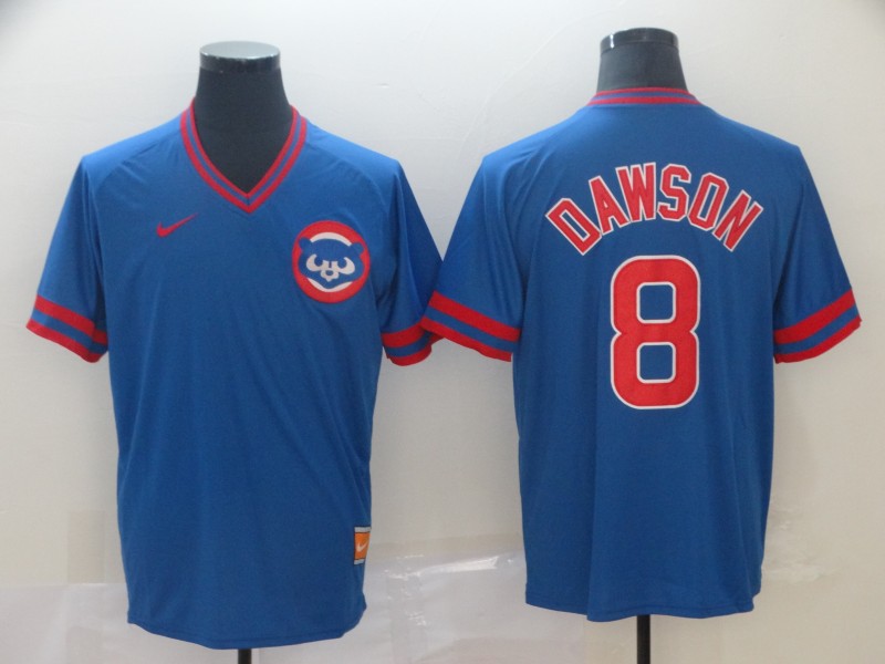 Cubs 8 Andre Dawson Blue Throwback Jersey Cubs 8 Andre Dawson Blue Throwback Jersey