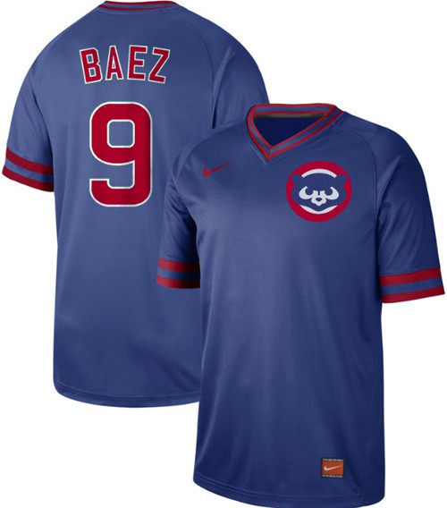 Cubs #9 Javier Baez Royal Authentic Cooperstown Collection Stitched Baseball Jersey Cubs #9 Javier Baez Royal Authentic Cooperstown Collection Stitched Baseball Jersey