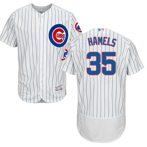 Cubs #35 Cole Hamels White Flexbase Authentic Collection Stitched Baseball Jersey Cubs #35 Cole Hamels White Flexbase Authentic Collection Stitched Baseball Jersey