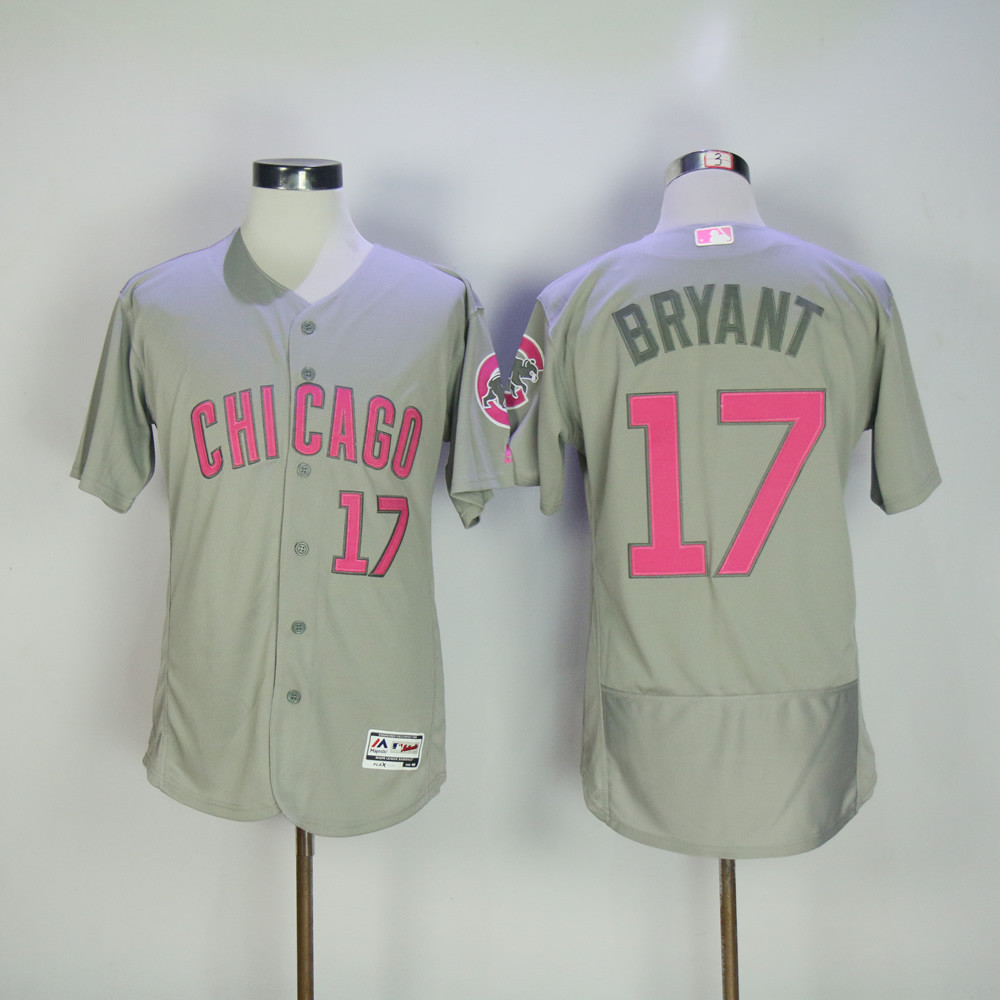 Cubs 17 Kris Bryant Gray Mother's Day Flexbase Jersey Cubs 17 Kris Bryant Gray Mother's Day Flexbase Jersey