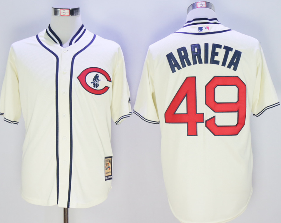 Cubs #49 Jake Arrieta 1929 Turn Back The Clock Jersey Cubs #49 Jake Arrieta 1929 Turn Back The Clock Jersey