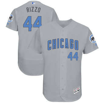 Men's Chicago Cubs Anthony Rizzo Majestic Gray Father's Day FlexBase Jersey Men's Chicago Cubs Anthony Rizzo Majestic Gray Father's Day FlexBase Jersey