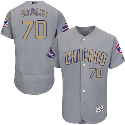Cubs #70 Joe Maddon World Series Champions Gold Program Flexbase Jersey Cubs #70 Joe Maddon World Series Champions Gold Program Flexbase Jersey