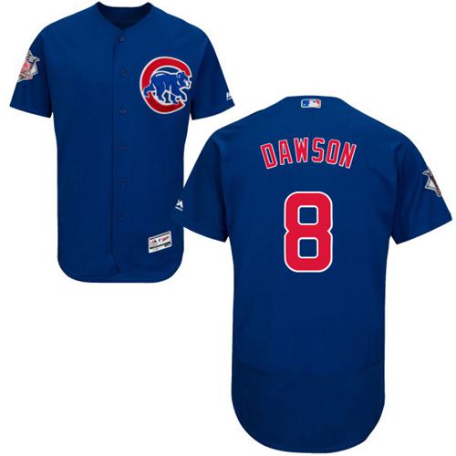 Cubs #8 Andre Dawson Blue Flexbase Authentic Collection Stitched MLB Jersey Cubs #8 Andre Dawson Blue Flexbase Authentic Collection Stitched MLB Jersey
