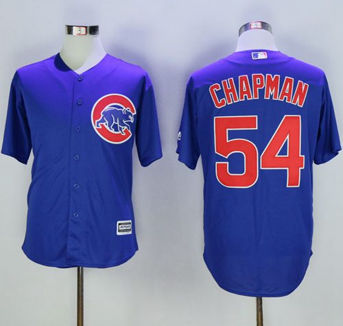 Cubs #54 Aroldis Chapman Blue New Cool Base Stitched MLB Jersey Cubs #54 Aroldis Chapman Blue New Cool Base Stitched MLB Jersey