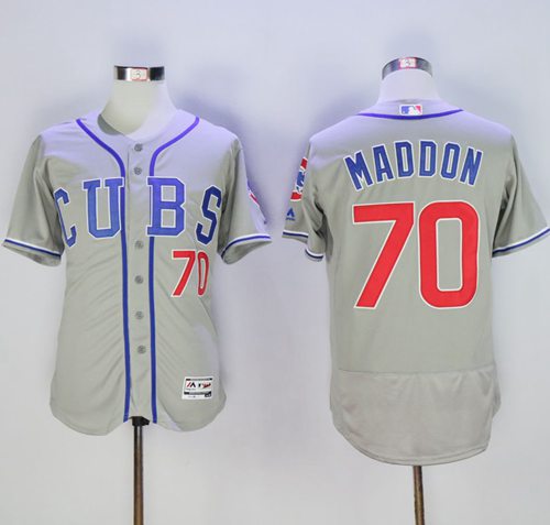 Cubs #70 Joe Maddon Grey Flexbase Authentic Collection Alternate Road Stitched MLB Jersey Cubs #70 Joe Maddon Grey Flexbase Authentic Collection Alternate Road Stitched MLB Jersey