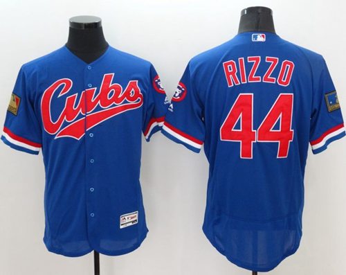 Cubs #44 Anthony Rizzo Blue Flexbase Authentic Collection 1994 Turn Back The Clock Stitched MLB Jersey Cubs #44 Anthony Rizzo Blue Flexbase Authentic Collection 1994 Turn Back The Clock Stitched MLB Jersey