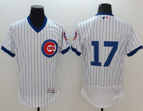 Cubs #17 Kris Bryant White Flexbase Authentic Collection Cooperstown Stitched MLB Jersey Cubs #17 Kris Bryant White Flexbase Authentic Collection Cooperstown Stitched MLB Jersey
