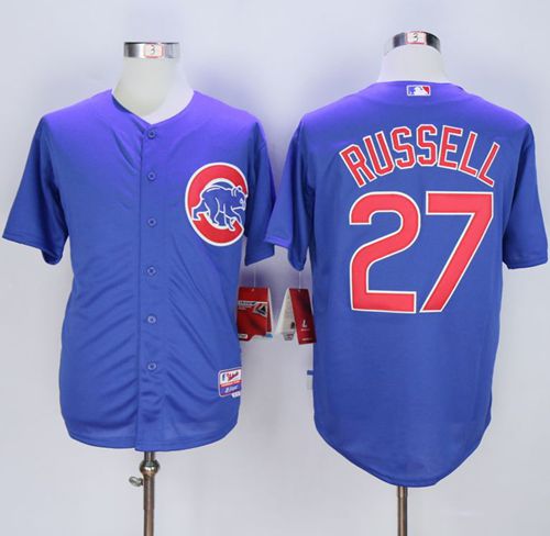 Cubs #27 Addison Russell Blue Alternate Cool Base Stitched MLB Jersey Cubs #27 Addison Russell Blue Alternate Cool Base Stitched MLB Jersey