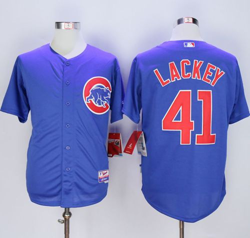 Cubs #41 John Lackey Blue Alternate Cool Base Stitched MLB Jersey Cubs #41 John Lackey Blue Alternate Cool Base Stitched MLB Jersey