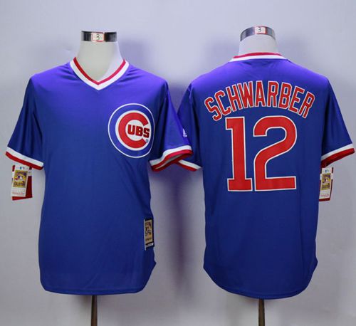 Cubs #12 Kyle Schwarber Blue Cooperstown Stitched MLB Jersey Cubs #12 Kyle Schwarber Blue Cooperstown Stitched MLB Jersey
