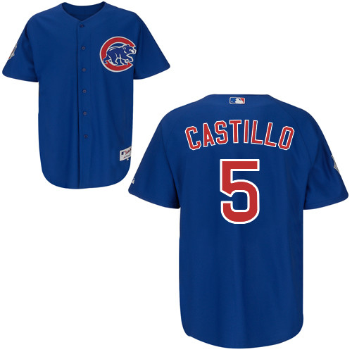 Chicago Cubs 5# Castillo Blue Authentic Personalized Alternate Jersey Chicago Cubs 5# Castillo Blue Authentic Personalized Alternate Jersey