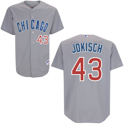 Chicago Cubs 43# Jokisch Grey Authentic Personalized Road Jersey Chicago Cubs 43# Jokisch Grey Authentic Personalized Road Jersey