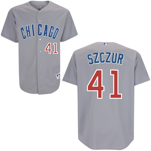 Chicago Cubs 41# Szczur Grey Authentic Personalized Road Jersey Chicago Cubs 41# Szczur Grey Authentic Personalized Road Jersey