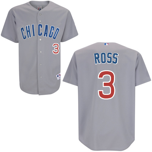 Chicago Cubs 3# Ross Grey Authentic Personalized Road Jersey Chicago Cubs 3# Ross Grey Authentic Personalized Road Jersey