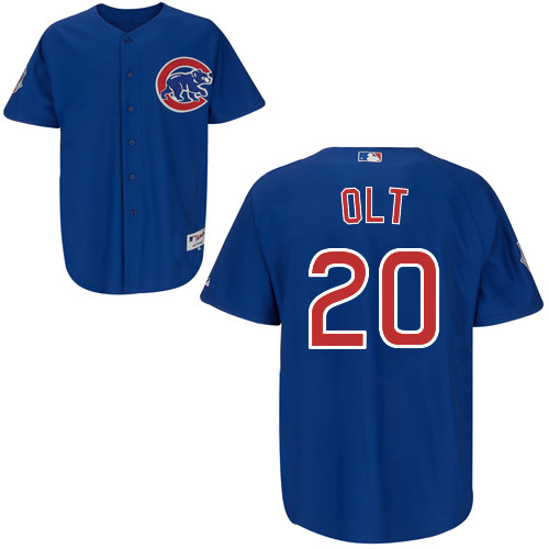 Chicago Cubs 20# Olt Blue Authentic Personalized Alternate Jersey Chicago Cubs 20# Olt Blue Authentic Personalized Alternate Jersey
