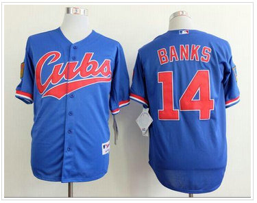 Chicago Cubs #14 Ernie Banks Blue 1994 Turn Back The Clock Stitched Baseball Jersey Chicago Cubs #14 Ernie Banks Blue 1994 Turn Back The Clock Stitched Baseball Jersey