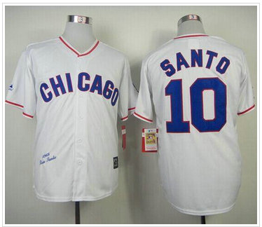 Chicago Cubs Mitchell And Ness 1968 Cubs #10 Ron Santo White Throwback Stitched Baseball Jersey Chicago Cubs Mitchell And Ness 1968 Cubs #10 Ron Santo White Throwback Stitched Baseball Jersey