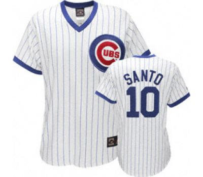 Cubs #10 Ron Santo White Authentic Stitched MLB Jersey Cubs #10 Ron Santo White Authentic Stitched MLB Jersey