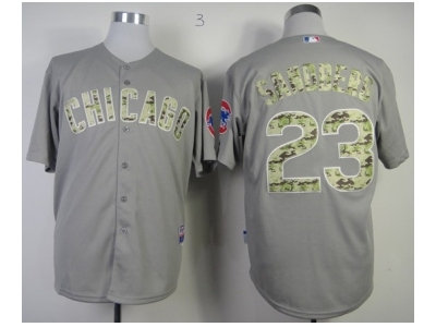 mlb jerseys chicago cubs #23 sandberg grey(number camo) mlb jerseys chicago cubs #23 sandberg grey(number camo)