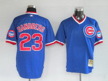 MLB Jerseys Chicago Cubs 23 Sandberg Blue MN MLB Jerseys Chicago Cubs 23 Sandberg Blue MN